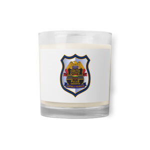 Glass jar soy wax candle