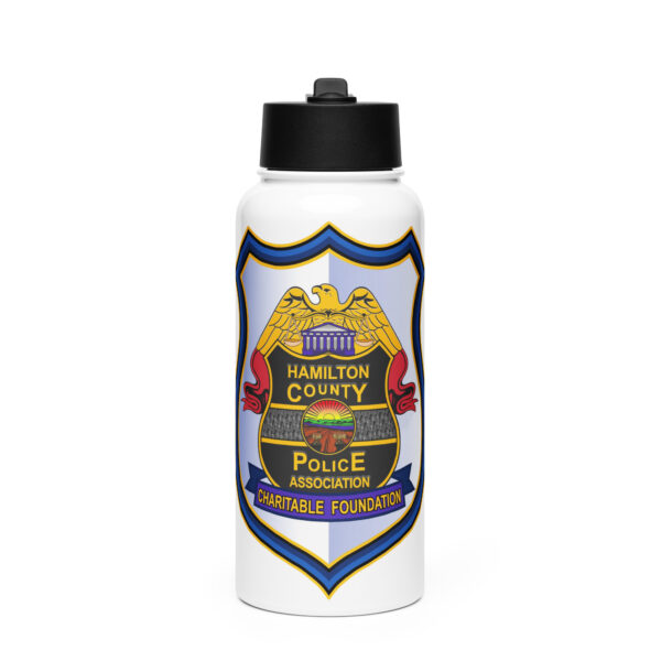 Stainless steel water bottle with a straw lid - Image 2