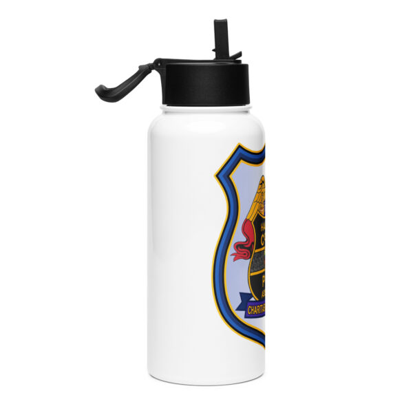 Stainless steel water bottle with a straw lid - Image 4