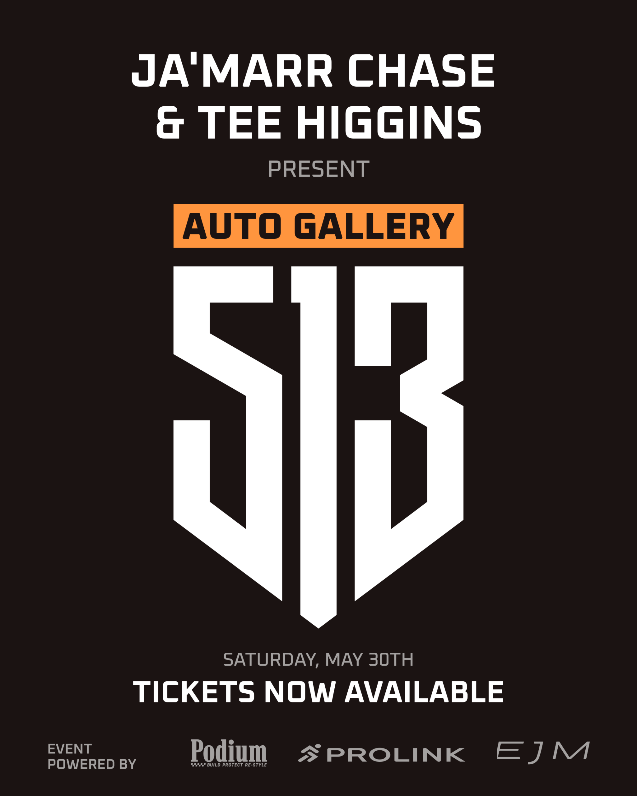 Ja’Marr Chase and Tee Higgins present 513 Auto Gallery